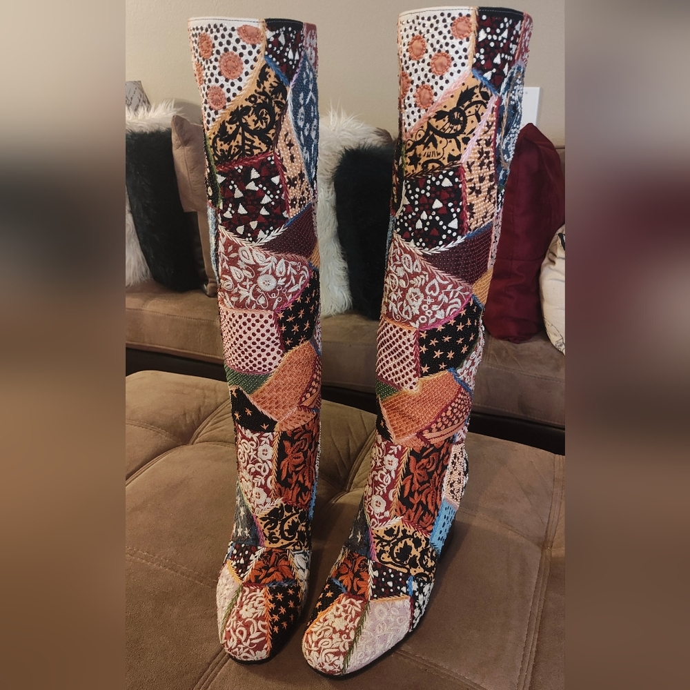 *SOLD*CHRISTIAN DIOR BEADED BOOTS - Picture 9 of 16